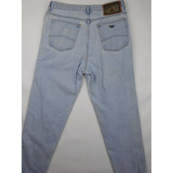 VTG Armani jeans Sz. 36x32 Men’s button fly 100% cotton Simint Industria SPA - Picture 8 of 12